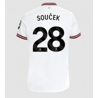 West Ham United Tomas Soucek #28 Vonkajší futbalový dres 2023-24 Krátky Rukáv